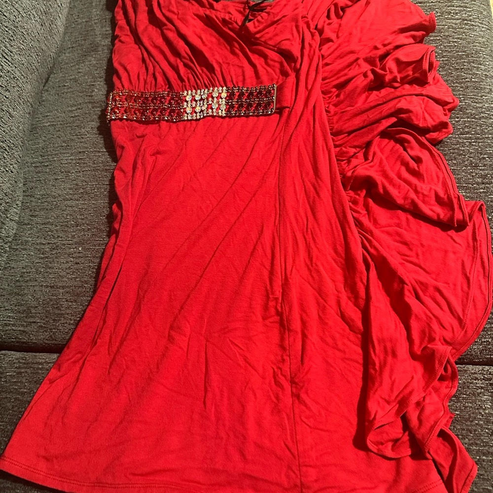 Sky Vibrant Red Dress
